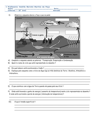 Perguntas e Respostas Meio Ambiente PDF, PDF, Ciclo da água