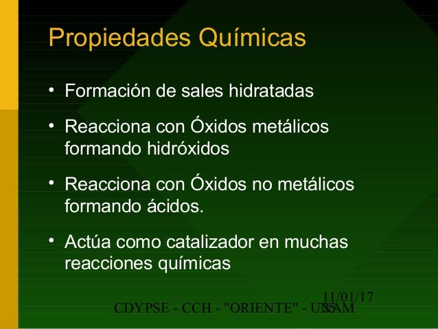 Agua Unidad I Quimica I
