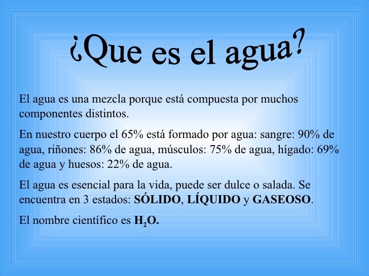 De Que Esta Compuesta El Agua