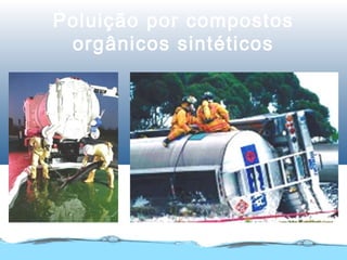 Poluição por compostos
orgânicos sintéticos
 