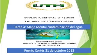 Tarea 4: Mapa Mental contaminación del agua
Puerto Cortés 31 de octubre 2018
 