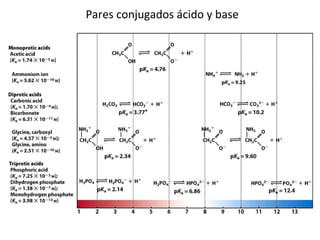 Pares conjugados ácido y base 