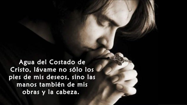 Agua del costado de cristo, lávame meditación