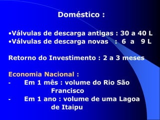 ColocaçãoPaísPontos1ºFINLÂNDIA78,02ºCANADÁ77,75ºGUIANA75,811ºREINO UNIDO71,532ºEUA65,050ºBRASIL61,293ºISRAEL53,9101ºARÁBIA SAUDITA52,6147ºHAITI35,1Ranking da Saúde Hídrica