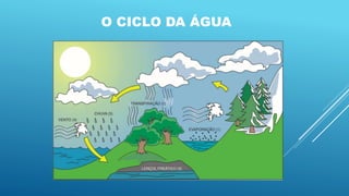 O CICLO DA ÁGUA
 
