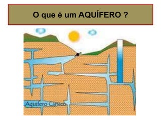 O que é um AQUÍFERO ?
 