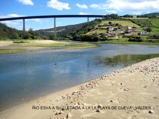 RIO ESVA A SU LLEGADA A LA LA PLAYA DE CUEVA - VALDES
 