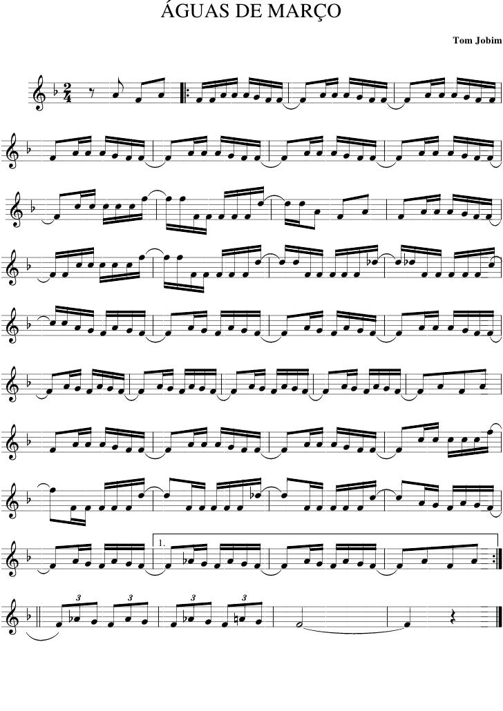 Analise O Trecho Da Musica Aguas De Março