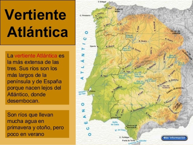 Resultado de imagen de rios dela vertiente atlantica de españa