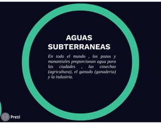 Aguas subterráneas 