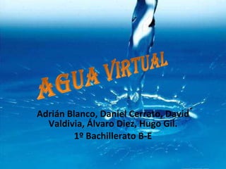 Adrián Blanco, Daniel Cerrato, David Valdivia, Álvaro Diez, Hugo Gil. 1º Bachillerato B-E 