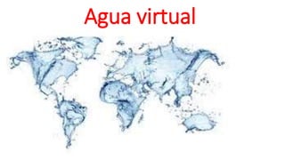 Agua virtual
 