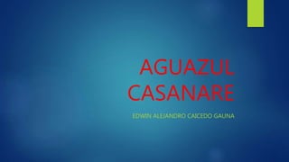 AGUAZUL
CASANARE
EDWIN ALEJANDRO CAICEDO GAUNA
 