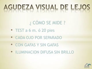  LETRAS Y NUMEROS ( Snellen - HOTV )