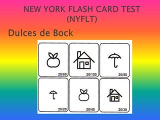 NEW YORK FLASH CARD TEST (NYFLT)Dulces de Bock