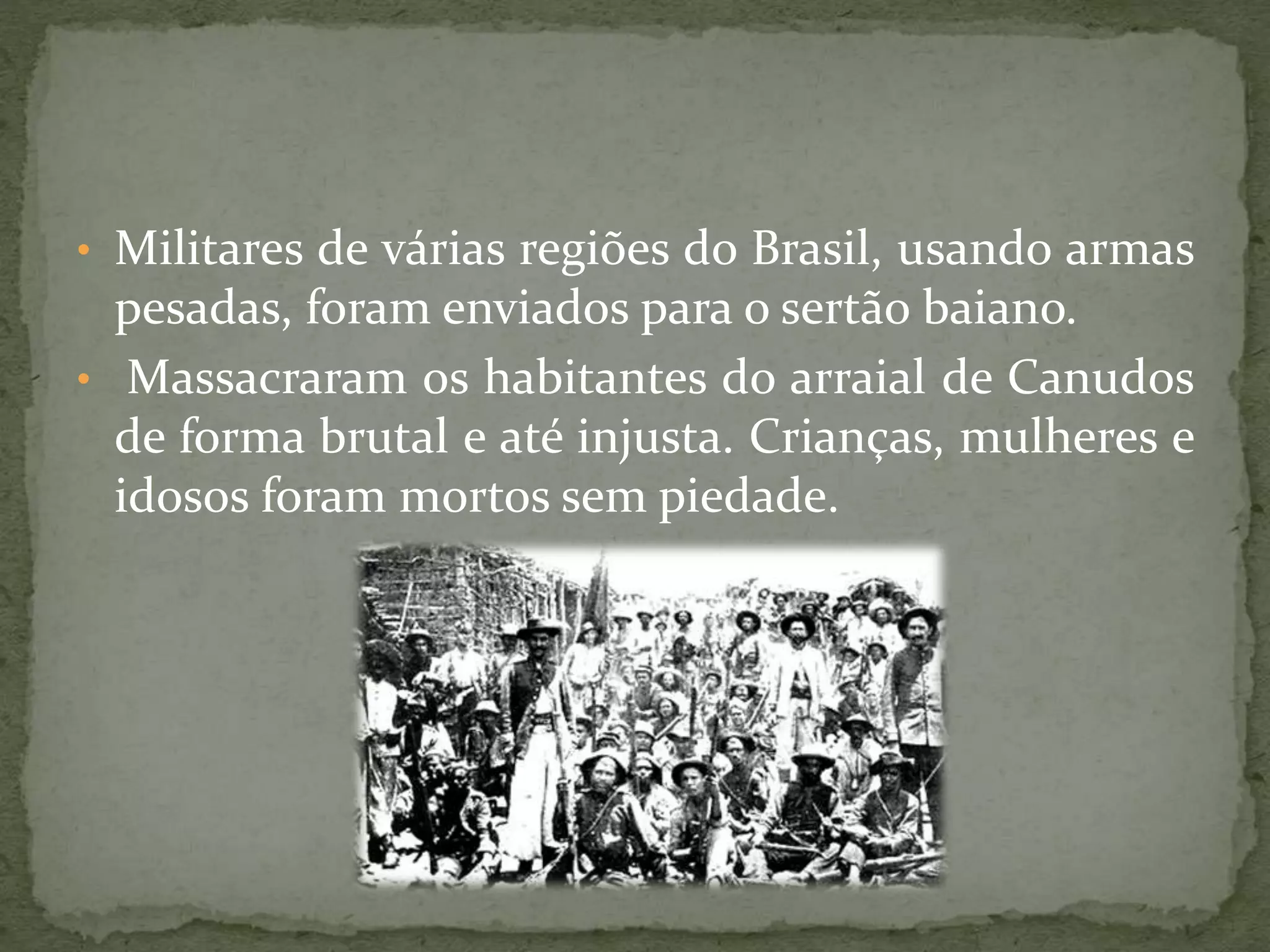 A guerra de canudos | PPTX