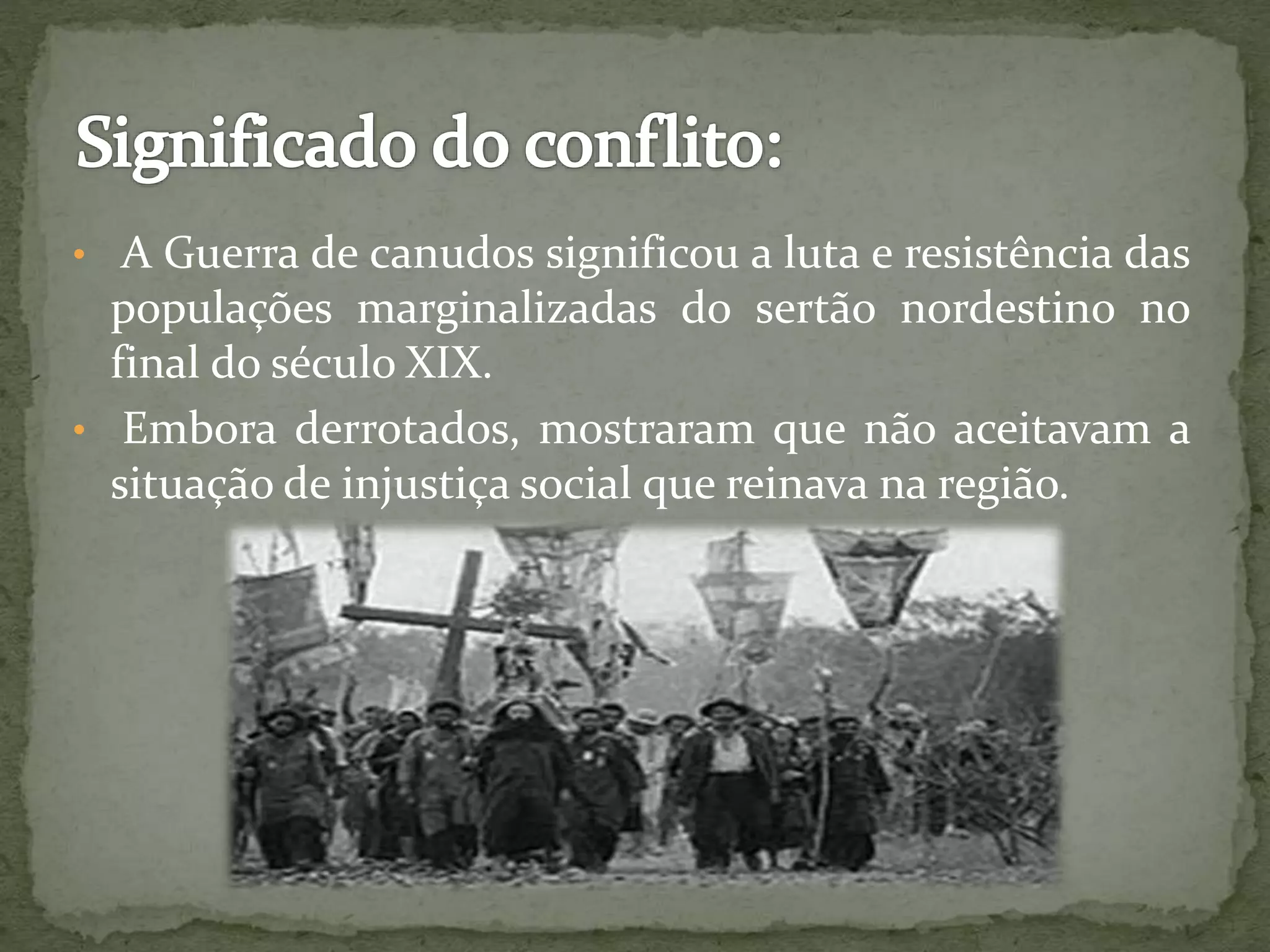 A guerra de canudos | PPTX