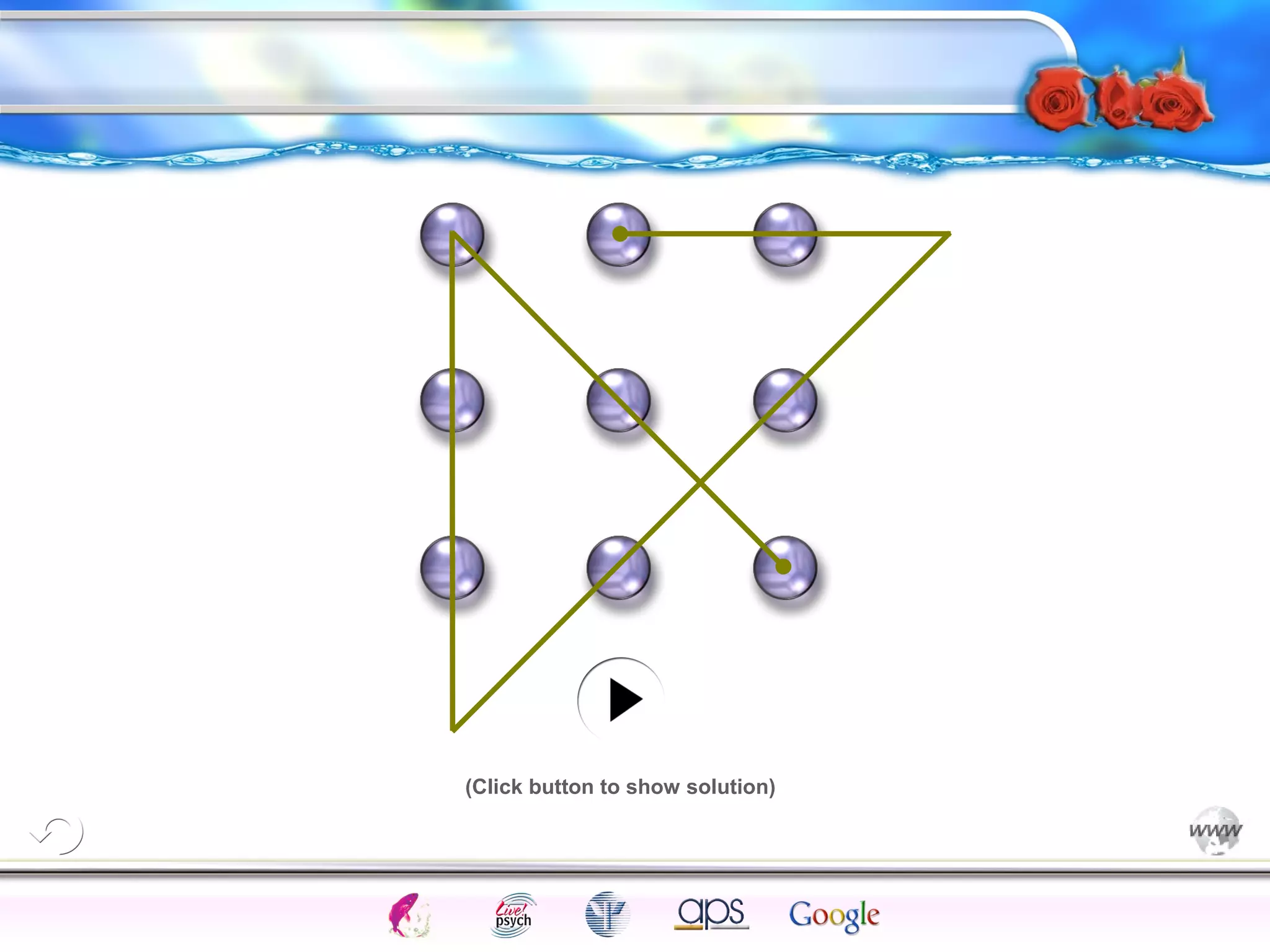 Intelligence Gardner 
(Click button to show solution) 
Cognition Concepts Problems A.I. Creativity 
I.Q. Wechsler Bias Delay Terman Heredity 
Animal 
 