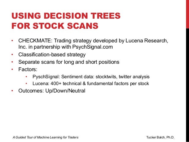 Machine learning and short positions in stock trading strategies