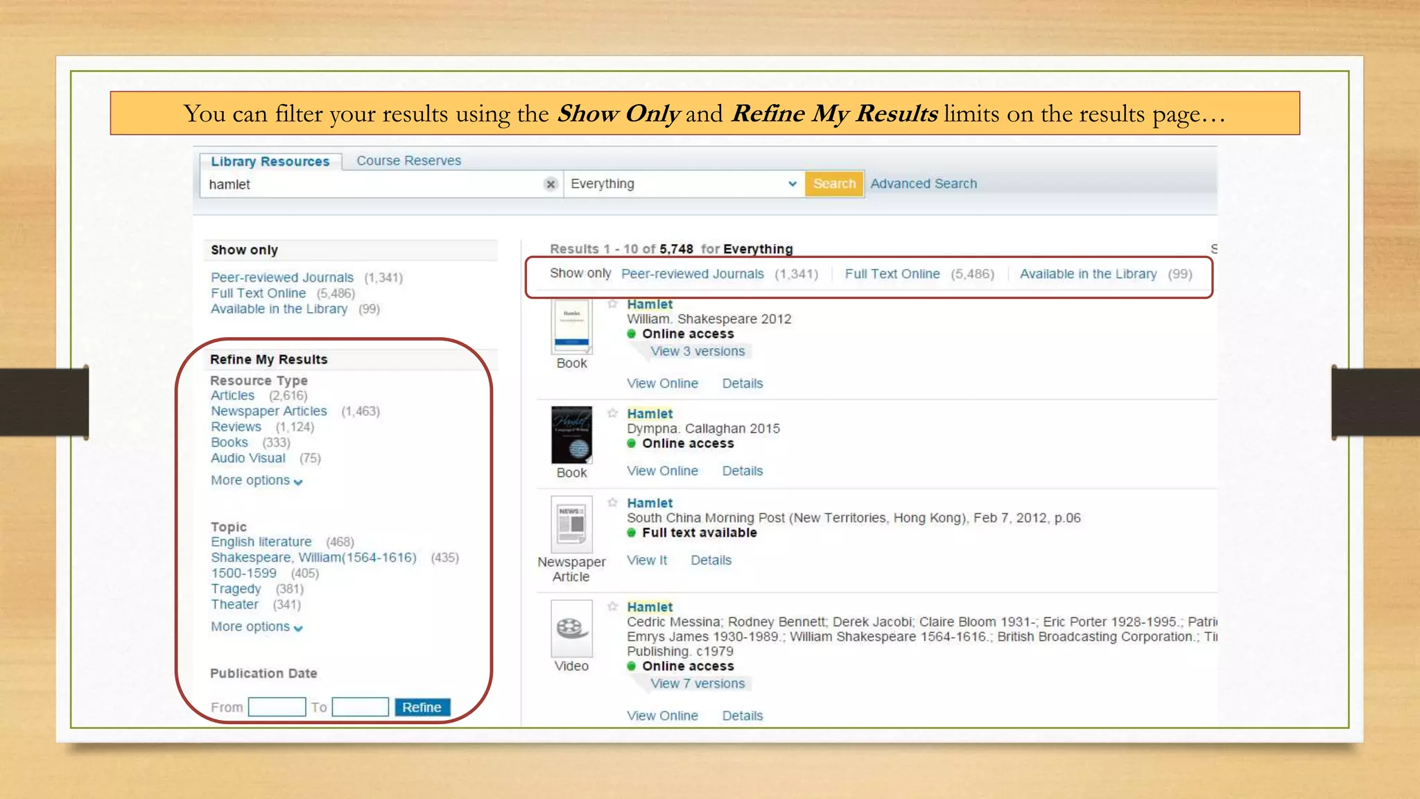 A guided tour of the forsyth library website PDF Databases