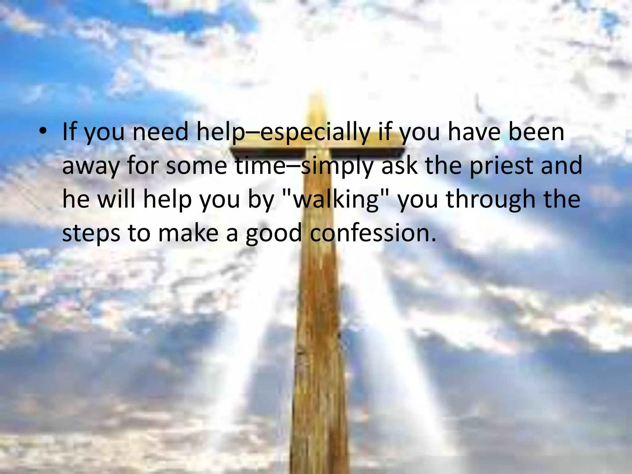 A guide for confession | PPTX