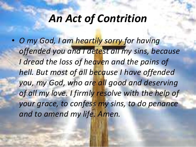 A guide for confession