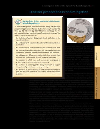 A guide for gender sensitive approach to dm | PDF