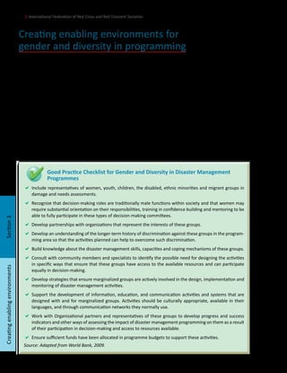 A guide for gender sensitive approach to dm | PDF