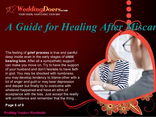 A guide for healing after miscarriage