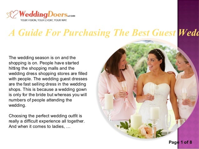 A Guide For Purchasing The Best Guest Wedding Dresses