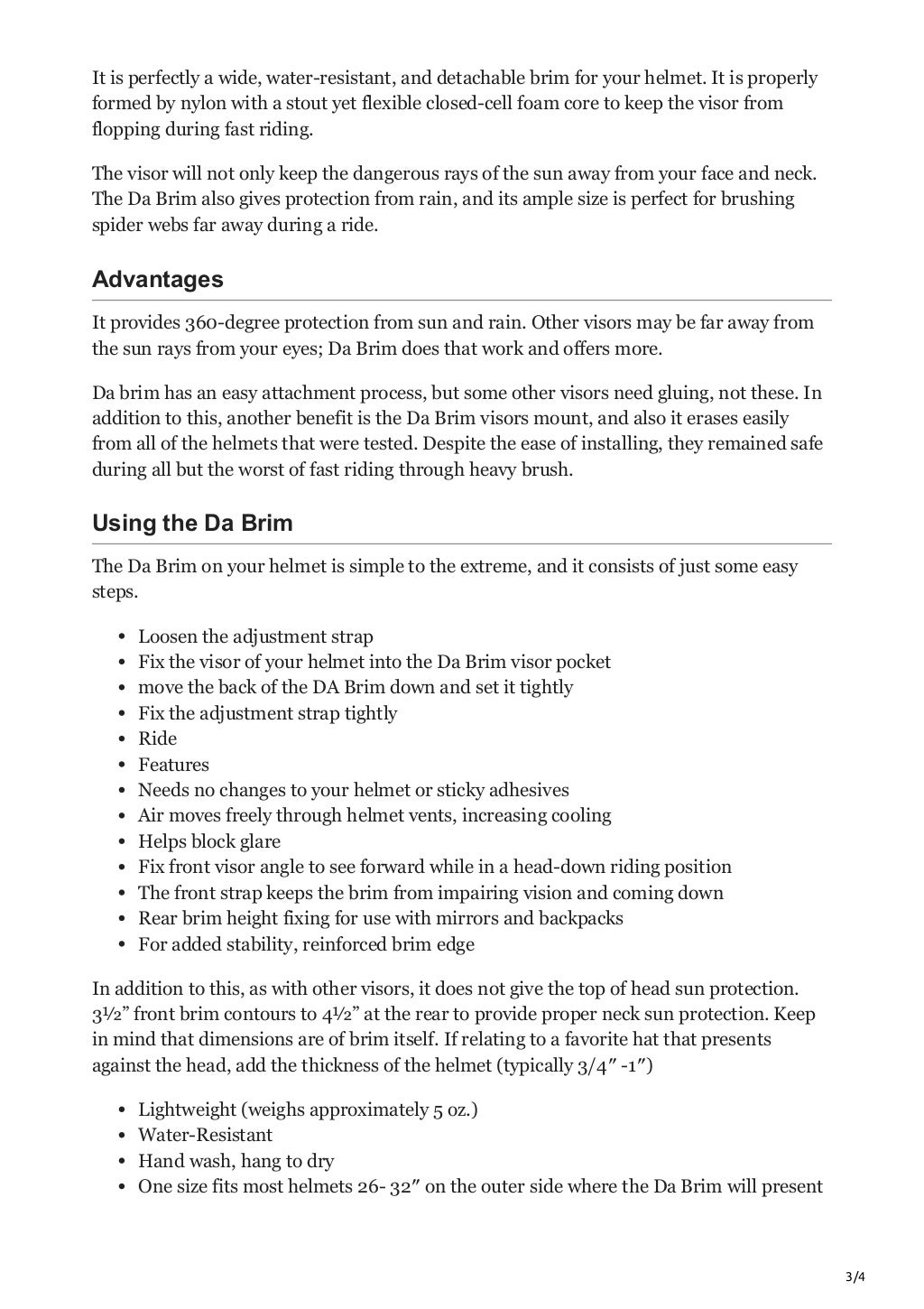 A guide on bike helmet brim attachment