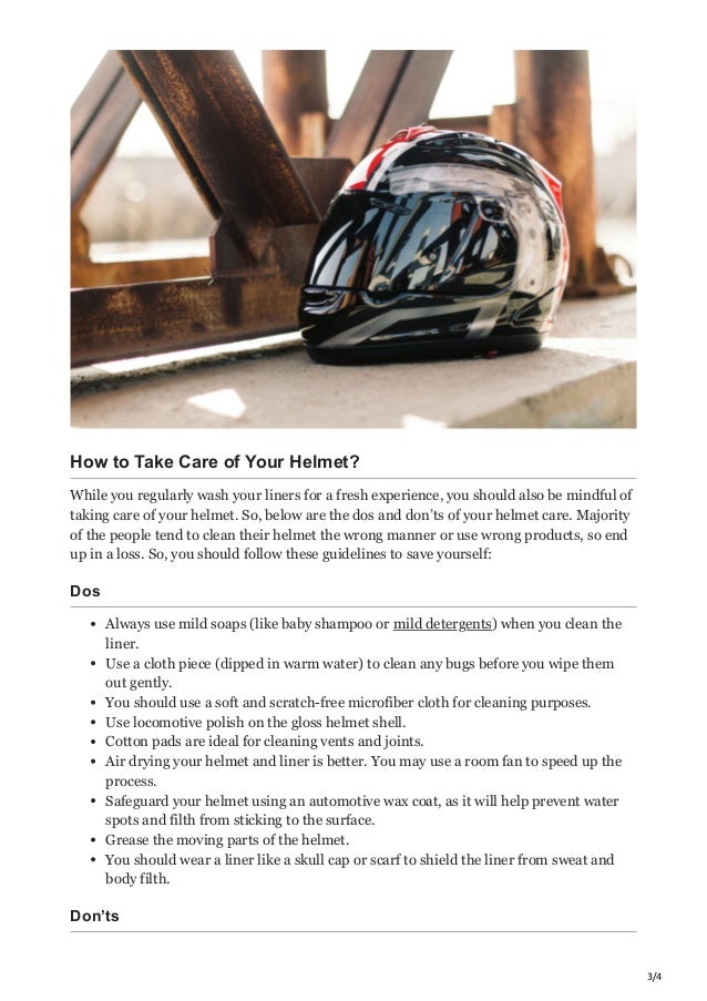 A Guide On How to Wash Motorcycle Helmet Liner