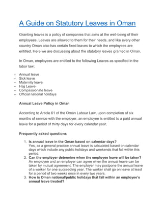 A Guide on Statutory Leaves in Oman.pdf