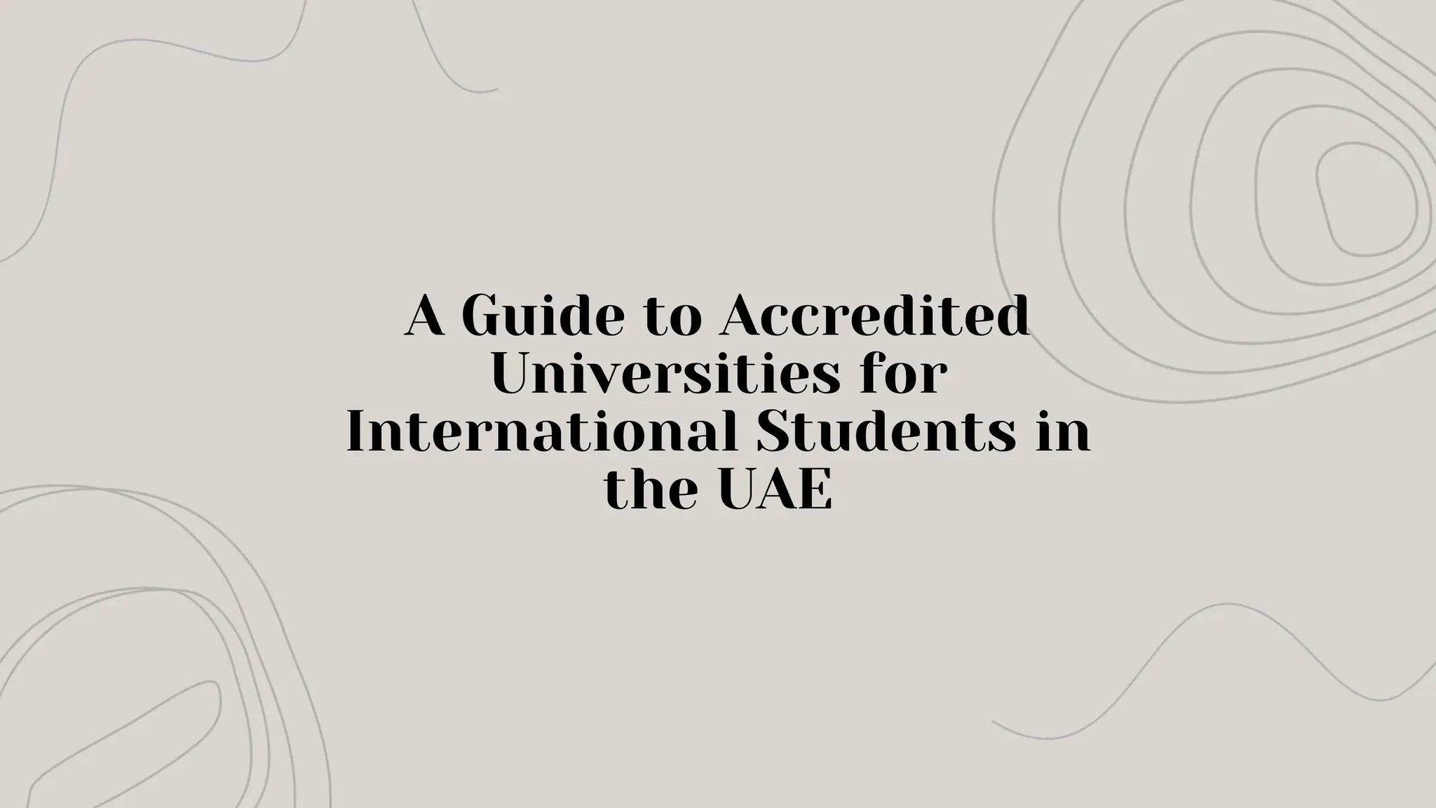 A Guide to Accredited Universities for International Students in the ...
