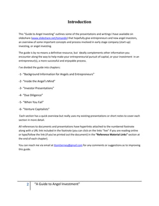 A Guide to Angel Investment | PDF