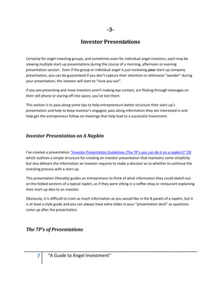 A Guide to Angel Investment | PDF