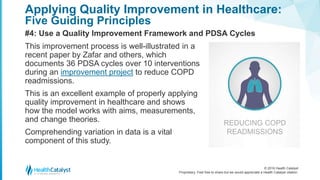Catalyst Quality Program A Guide to Applying Quality improvement to Healthcare Five Principles ...