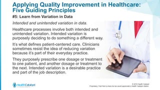 A Guide to Applying Quality improvement to Healthcare Five Principles ...