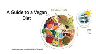 A Guide to a Vegan
Diet
This Presentation is the Property of StuCred
 