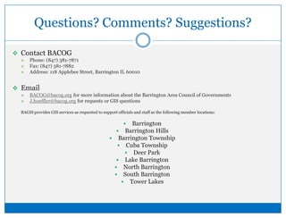 Questions? Comments? Suggestions?Contact BACOG 