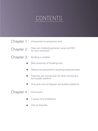 A guide to choosing an enterprise bot builder platform | PDF