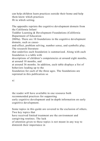 A Guide toCognitive Development and LearningSecon.docx