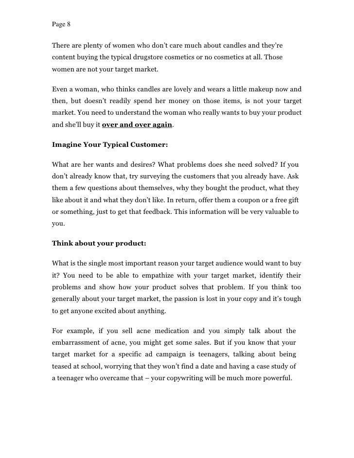 17 Examples of Killer Copywriting. — Honey Copy sample of copywriting