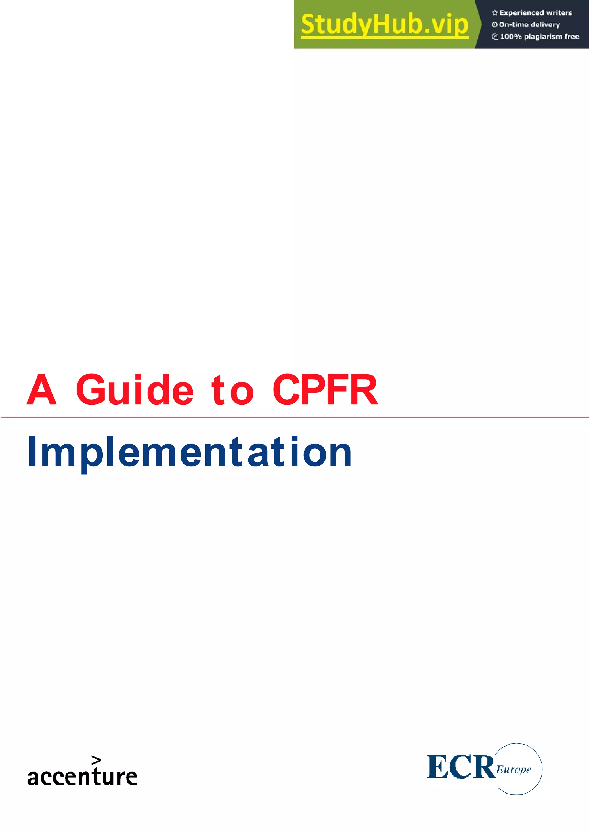 Skip The Mistakes: The Proven First Step In Cpfr Implementation - 8fjt6ts