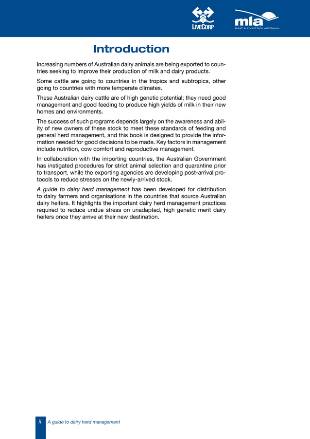 A guide to dairy herd management (australia)