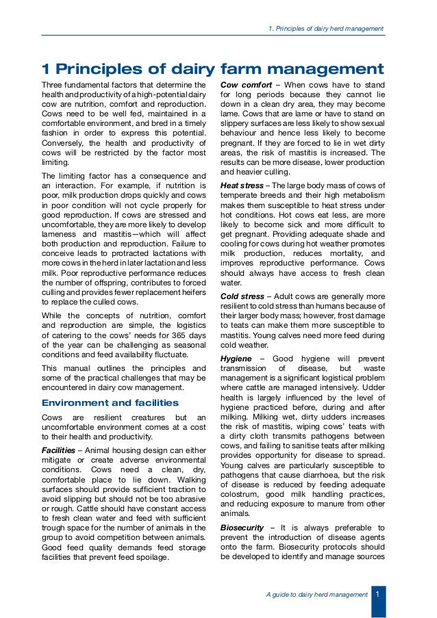 A guide to dairy herd management (australia)
