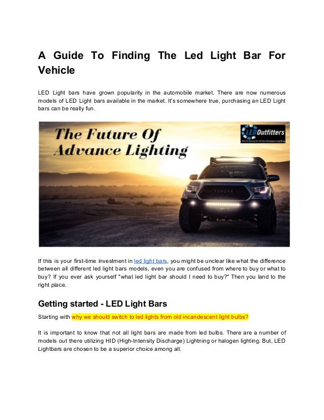 car led bars