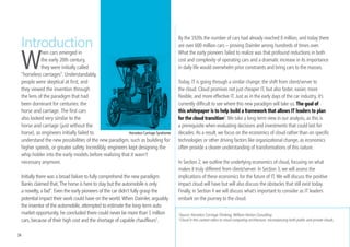 why the Cloud makes Business Sense

     resourCes                                Thousands of companies are discovering why making their IT an enterprise-
                                              ready service makes business sense. Explore more with our whitepaper and see
                                              how global companies are seeing business benefits in the Microsoft Cloud.


         The Economics of the Cloud | Pg 15                              Seamless migration at Coca Cola Enterprises | Pg 36




                                                                                     Improved Productivity at GlaxoSmithKline | Pg 44




                                                                 Efficiency in the Private Cloud at KPIT Cummins | Pg 49
     IT as a Service at 3M | Pg 54
14
 
