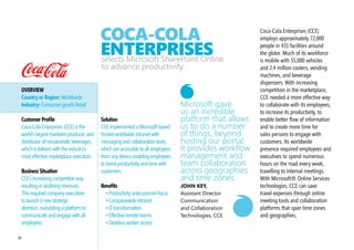 This future won‘t materialize overnight. IT leaders need to develop a new 5- to

     the JourNeY                                                                          10-year vision of the future, recognizing that they and their organizations will
                                                                                          play a fundamentally new role in their company. They need to plot a path that

     to the Cloud                                                                         connects where they are today to that future. An important first step in this is
                                                                                          to segment their portfolio of existing applications (Fig. 29). For some apps the
                                                                                          economic and agility benefits may be very strong so they should be migrated
     Because we are in the early days of the cloud paradigm shift, there is much          quickly. However, barriers do exist today, and while we outlined in section 3
     confusion about the direction of this ongoing transformation. In this paper,         that many of them will be overcome over time, cloud may not be ready for
     we looked beyond the current technology and focused on the underlying                some apps today. For tightly integrated apps with fairly stable usage patterns, it
     economics of cloud to define the destination - where all of this disruption and      may not make senseto move them at all, similar to how some mainframe apps
     innovation is leading our industry. Based on our analysis, we see a long-term        were never migrated to client/server. While new custom apps don‘t have the
     shift to the cloud driven by three important economies of scale: (1) Larger          legacy problem, designing them in a scalable, robust fashion is not always an
     datacenters can deploy computational resources at significantly lower cost than      easy task. Cloud optimized platforms (Platform as a Service) can dramatically
     smaller ones; (2) Demand pooling improves the utilization of these resources,        simplify this task.
     especially in public clouds; and (3) Multi-tenancy lowers application main-                                                             This transition is a delicate
     tenance labor costs for large public clouds. Finally, the cloud offers unparal-                                                         balancing act. If the IT or-
                                                                                          Fig 29: SEGMENTING IT PORTFOLIO
     leled levels of elasticity and agility that will enable exciting new solutions and                                                      ganization moves too quickly
     applications.                                                                                                                           in areas where the cloud is
     For businesses of all sizes, the cloud represents tremendous opportunity. It                                                            not ready, it can compromise
     represents an opportunity to break out of the longstanding tradition of IT                                                              business continuity, security,
     professionals spending 80 percent of their time and budget keeping the lights                                                           and compliance. If it moves
     on, with few resources left to focus on innovation. Cloud services will enable                                                          too slowly, it can put the
     IT groups to focus more on innovation while leaving non-differentiating                                                                 company at a significant
     activities to reliable and cost-effective providers. Cloud services will enable                                                         competitive disadvantage
     IT leaders to offer new solutions that were previously seen as either cost pro-                                                         versus competitors who do
     hibitive or too difficult to implement. This is especially true of cloud platforms                                                      take full advantage of cloud
     (Platform as a Service), which significantly reduce the time and complexity of                                                          capabilities, giving up a cost,
     building new apps that take advantage of all the benefits of the cloud.               Source: Microsoft                                 agility, or value advantage.

34
 
