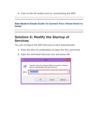 A Guide to Fix RDP Error when An Internal Error has Occurred.docx | IT ...
